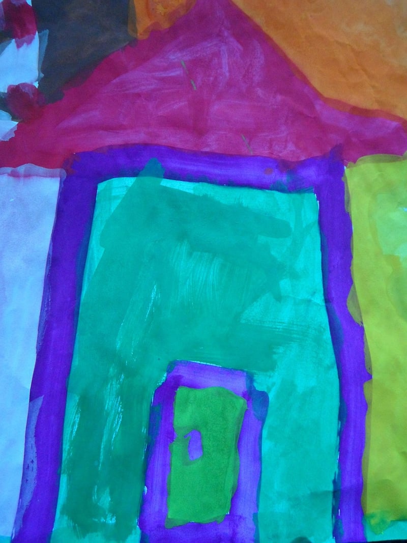 Child painting